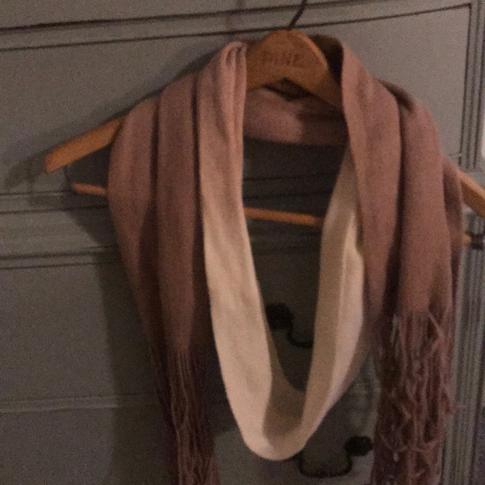 Brown and cream scarf